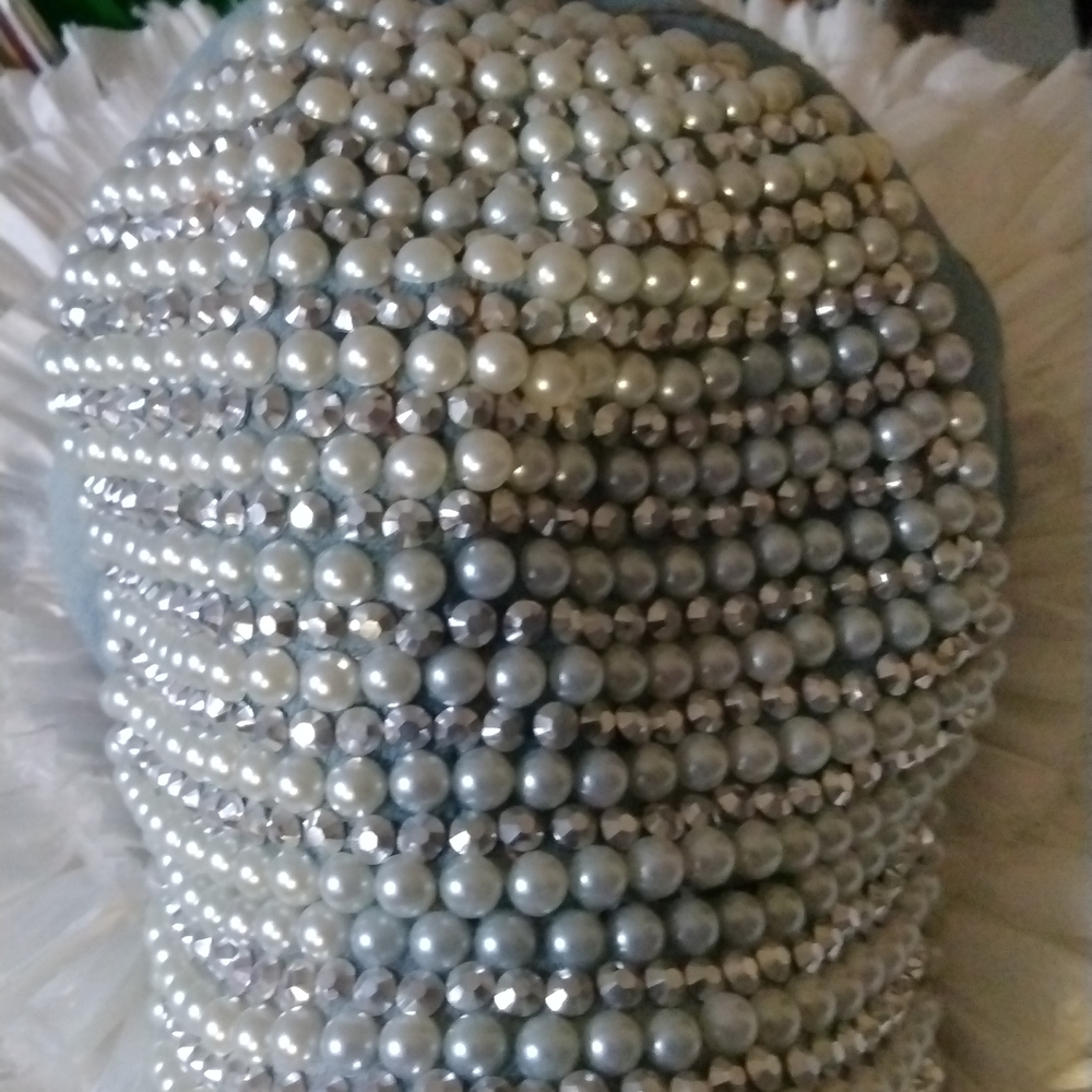 Designer semi precious stone ( Pearl & diamond) 1 - Picture 2 of 15